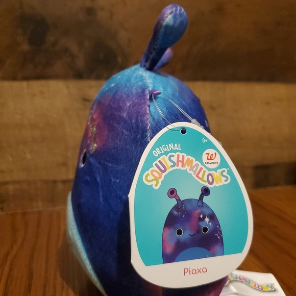 Squishmallow Piaxa Galaxy Alien 5” Purple Blue Tie Dye Plush 2021 Kellytoy NWT - Picture 4 of 11